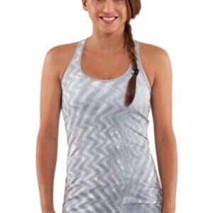 Lululemon Cool Zig Zag Blazer Fossil Gray Tank Top